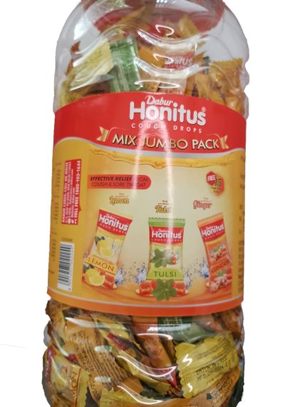 Дабур леденцы от кашля Хонитус, DABUR  HONITUS JAR, 300шт