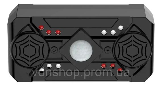 Ультразвуковий репелент від комах Siurn з двома динаміками, USB-живлення, 3 режими, чорний