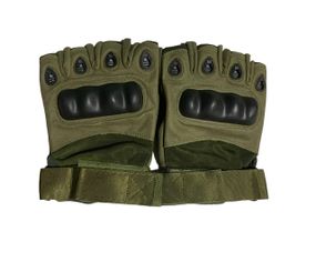 Тактичні рукавички з відкритими пальцями. Хакі роз. L