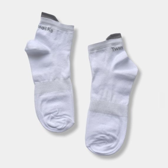 Короткі спортивні шкарпетки жіночі Twinsocks р-21-23(36-38),23-25(38-40) чорний, сірий, білий, червоний | Зображення 1