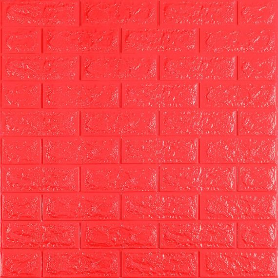 3D панель самоклеющаяся 700x770x7мм кирпич Красный (008-7) SW-00000054