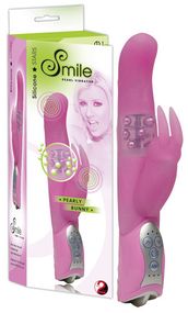 Вибратор с ротацией PEARLY BUNNY розовый Sex Aura