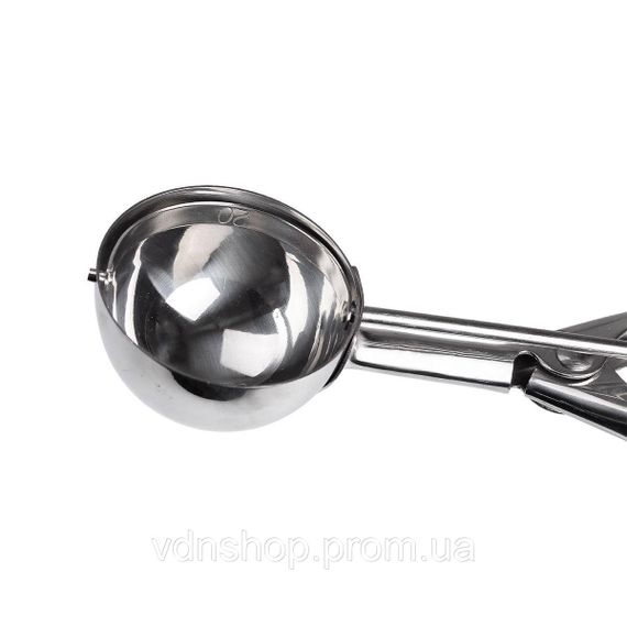 Круглая ложка для мороженого 21×6.5×3.5 см из нержавеющей стали HP-19-20-5.4x21.3CM | Зображення 3