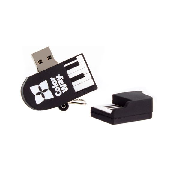 USB флеш накопичувач ColorWay Piano 32 GB 3.0 Black (CW-USBPO32) | Зображення 1