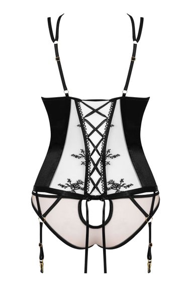 Корсет Beauty Night GIANNA CORSET & thong Чорний L/XL | Зображення 3