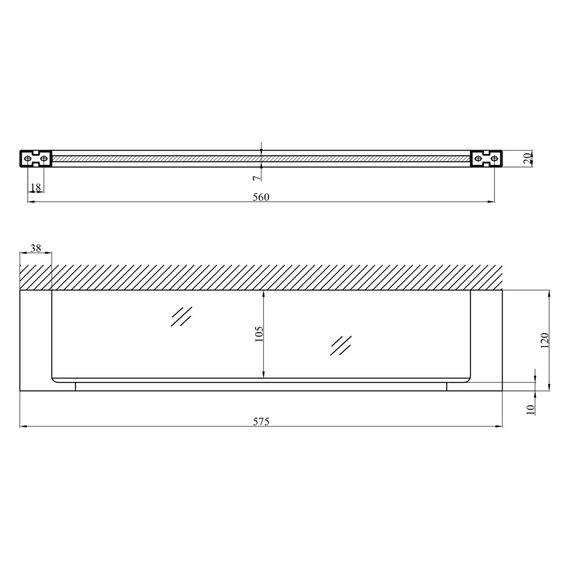 Полиця для ванної кімнати Kroner KRM Edelstahl Kubus - SCH3907 (CV025662) | Зображення 1