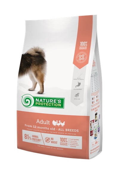 Корм Nature's Protection Adult All Breeds сухий для дорослих собак 12 кг
