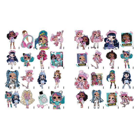 Дитяча книжка-розмальовка "Skate Dance Tweens" LCB13 зі стікерами | Зображення 2