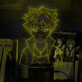 Акриловый светильник-ночник Баруто желтый tty-n002091