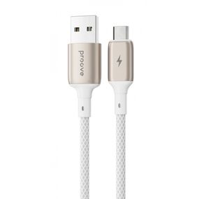Кабель Proove Dense Micro USB 2.4A (1m), Білий, 1.0 м