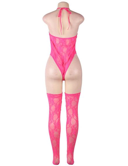 Комплект боді та панчохи Star Night рожевий XS-S Sex Aura | Зображення 5