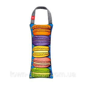 Игрушка для собак WAUDOG Fun с пищалкой, рисунок "Макароны", M, Ш 9 см, Дл 21 см