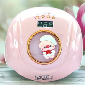 Лампа для ногтей SUN S8 PRO 268W розовая (с функцией понижения мощности)
