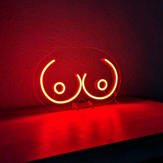 Неоновий світильник Груди 300х190 acr-n000043