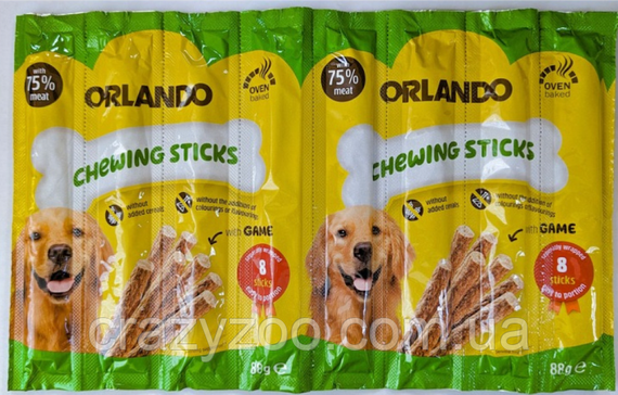 Ласощі для собак Orlando Meaty Sticks Game з дичиною 11 г 20307271 ЦІНА ЗА 1 ШТ