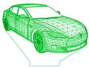 Акриловый светильник-ночник Тесла зеленый tty-n001487