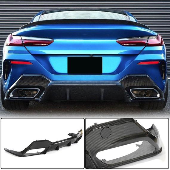 Дифузор заднього бампера V2 (для G14/G15 M-Sport, Карбон) для BMW 8 cерія G14/G15/G16 2018- рр
