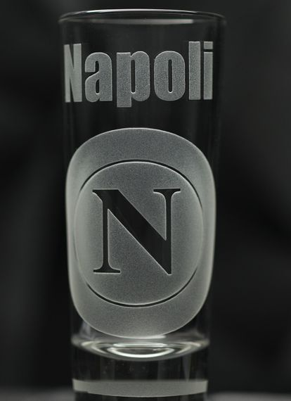 Подарочная  глянцевая рюмка 60мл с гравировкой футбольного клуба Наполи | Зображення 2