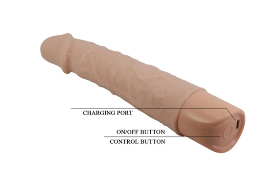 Перезаряджуваний реалістичний вібратор Pretty Love - Leander Realistic Vibrating Dildo Sex Aura | Зображення 5