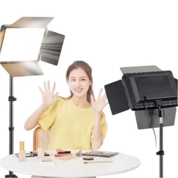 Лампа студийная светодиодная с отражателями на пульте RL-1200 Черная