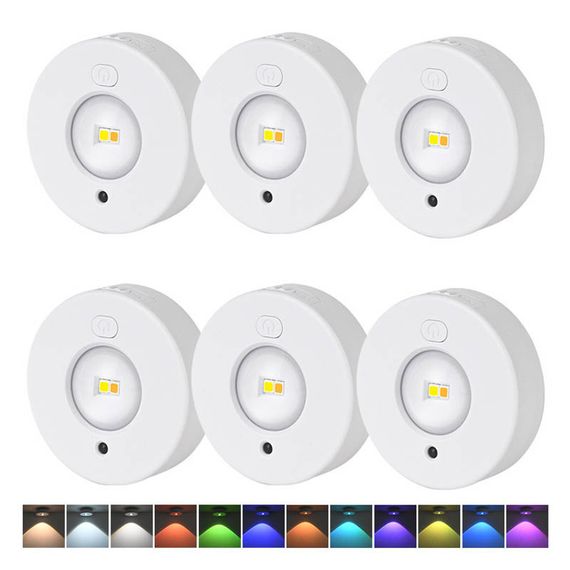 Светильник LED MZ-L3301 (комплект) with remote control (3LC+RGB/6PCS) White