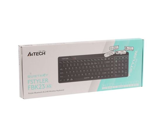 Клавіатура бездротова A4Tech Fstyler FBK23 AS, колір чорний | Зображення 7