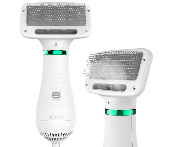 Фурмінатор (гребінець, чесалка) для шерсті тварин 2в1 Home Fest Pet Grooming Dryer WN-10 білий 300W (WN-10_337) | Зображення 7