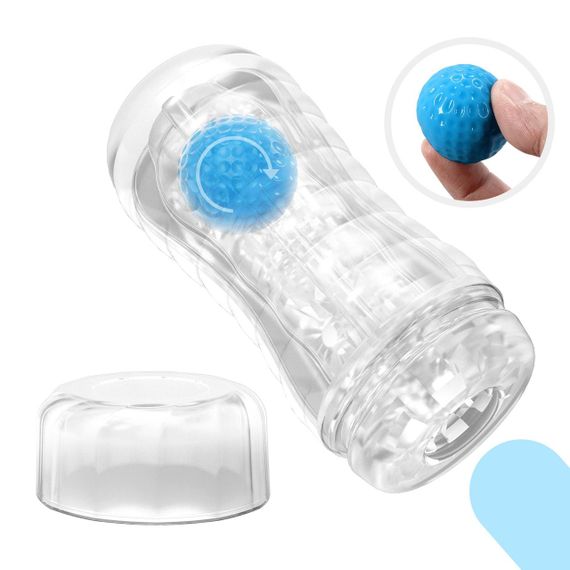 Прозорий мастурбатор вагіна PRETTY LOVE VACUUM CUP MASTURBATOR Planet ABS TPR Sex Aura | Зображення 7