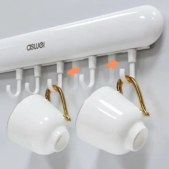 Универсальная настенная вешалка с крючками Towel hook LY-839 | Зображення 3