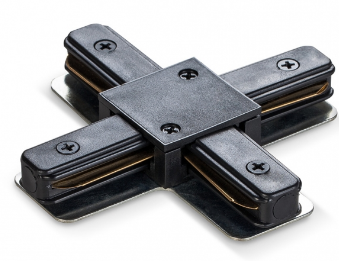 З'єднувач для шинопроводу хрестоподібний чорний VL-TRF-CTX-B Videx