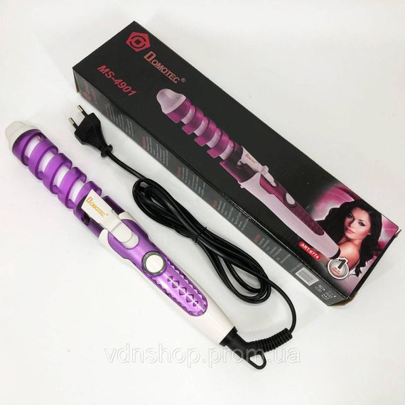 Плойка для накрутки локонів Domotec MS 4901, Плойка для об'ємної укладки волосся кучерів VJ-82 | Зображення 3