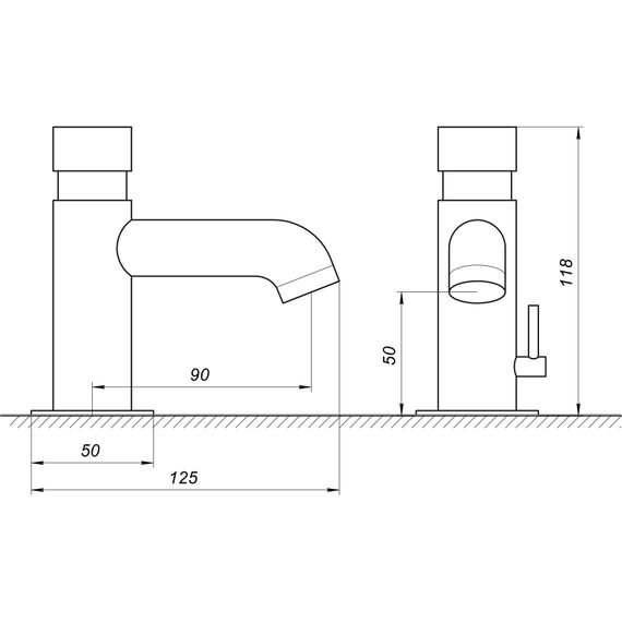 Змішувач-дозатор для умивальника TOPAZ TP-0302N | Зображення 4