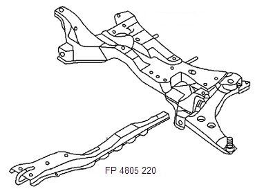 Продольная лыжа Mitsubishi Lancer 9 Mitsubishi Lancer 9 (04-08) (FPS) MR455094