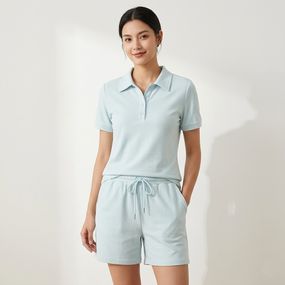 Костюм жіночий літній із котону Fashion 187 20562 L блакитний