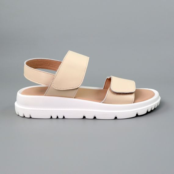 Сандалі жіночі шкіряні 589356 Бежеві 38 39 41