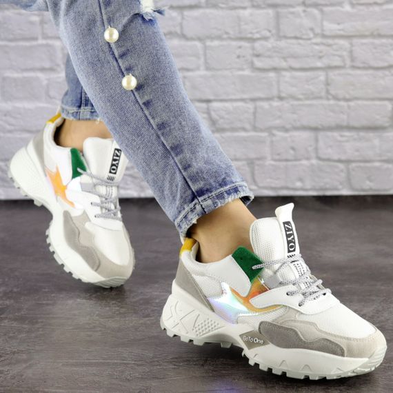 Женские кроссовки Fashion Ulysse 1474 36 размер 23 см Белый | Зображення 7