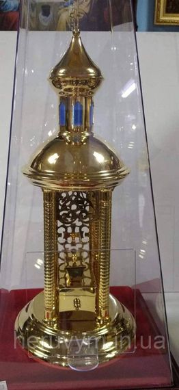 Дарохранительниця (даросховниця) лакована латунна | Зображення 1