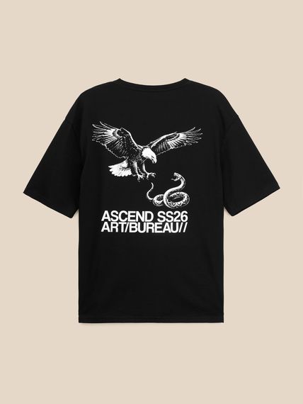 Футболка з принтом чоловіча LAWA P-MB02358 XL Чорний shop (2000999590948) | Зображення 2