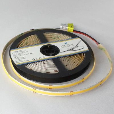 Светодиодная лента LED-STIL 3000K 9 Вт/м COB 480 діодів IP33 24 Вольта 900 lm тепле світло (UC3-24-480-8-90) - | Зображення 2