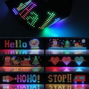 Світлодіодна вивіска LED табло Matrix Panel JTPD-03-011 Bluetooth для реклами та оформлення інтер'єру з анімацією