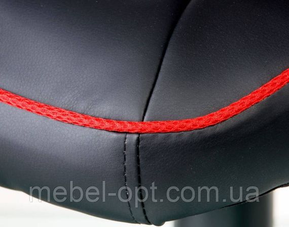 Офисное кресло Mezzo black - red, Tilt с регулировкой качания под вес пользователя | Зображення 6
