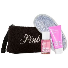 Набір Victoria's Secret PINK Fresh & Clean (body mist, body lotion, eye mask, beauty bag)