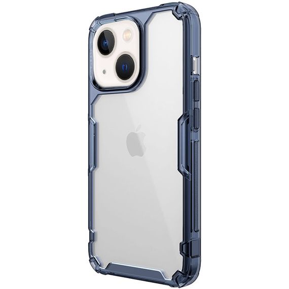 TPU чохол Nillkin Nature Pro Series для Apple iPhone 15 (6.1") Синій (прозорий) | Зображення 1