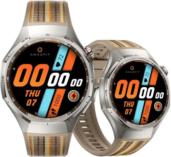 Силіконовий ремінець Primolux Nylon Silicone для смарт-годинника Huawei Watch GT 6 Pro 46mm - Light Brown | Зображення 5