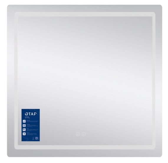 Дзеркало Qtap Mideya (MI2) прямокутне з LED-підсвічуванням Touch QT2078DCF7080 | Зображення 1