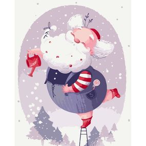 Картина по номерам "Праздничный Санта" 16122-AC 40х50 см