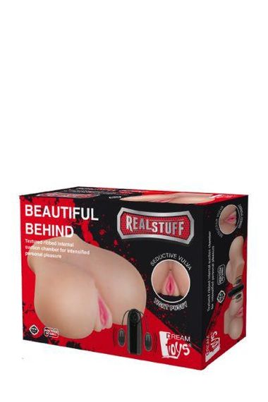 3D Мастурбатор с вибрацией REALSTUFF BEAUTIFUL BEHIND Sex Aura | Зображення 2