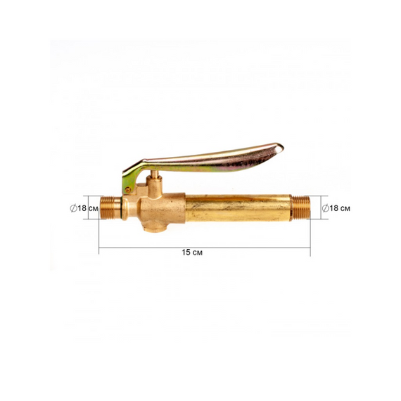 Ручка крана для обприскувача латунна 18 мм, зручний регулятор обприскувача, міцний латунний корпус | Зображення 4