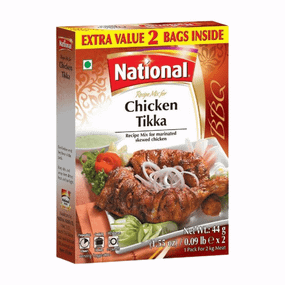 Суміш спецій до Курки тікка  Chicken Tikka Mix 80г National 620514006833