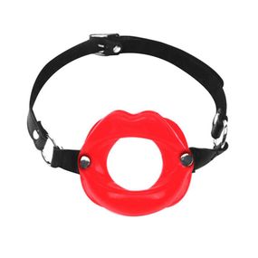 Кляп-розширювач у формі губ Art of Sex - Gag Lips (натуральна шкіра)